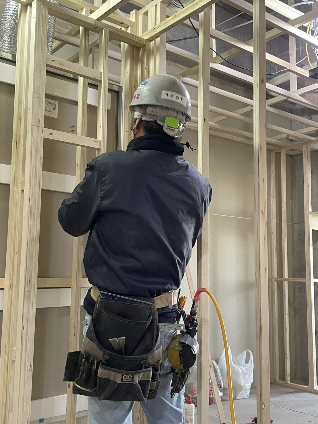 名古屋市名東区　新築マンション　造作大工下地工事