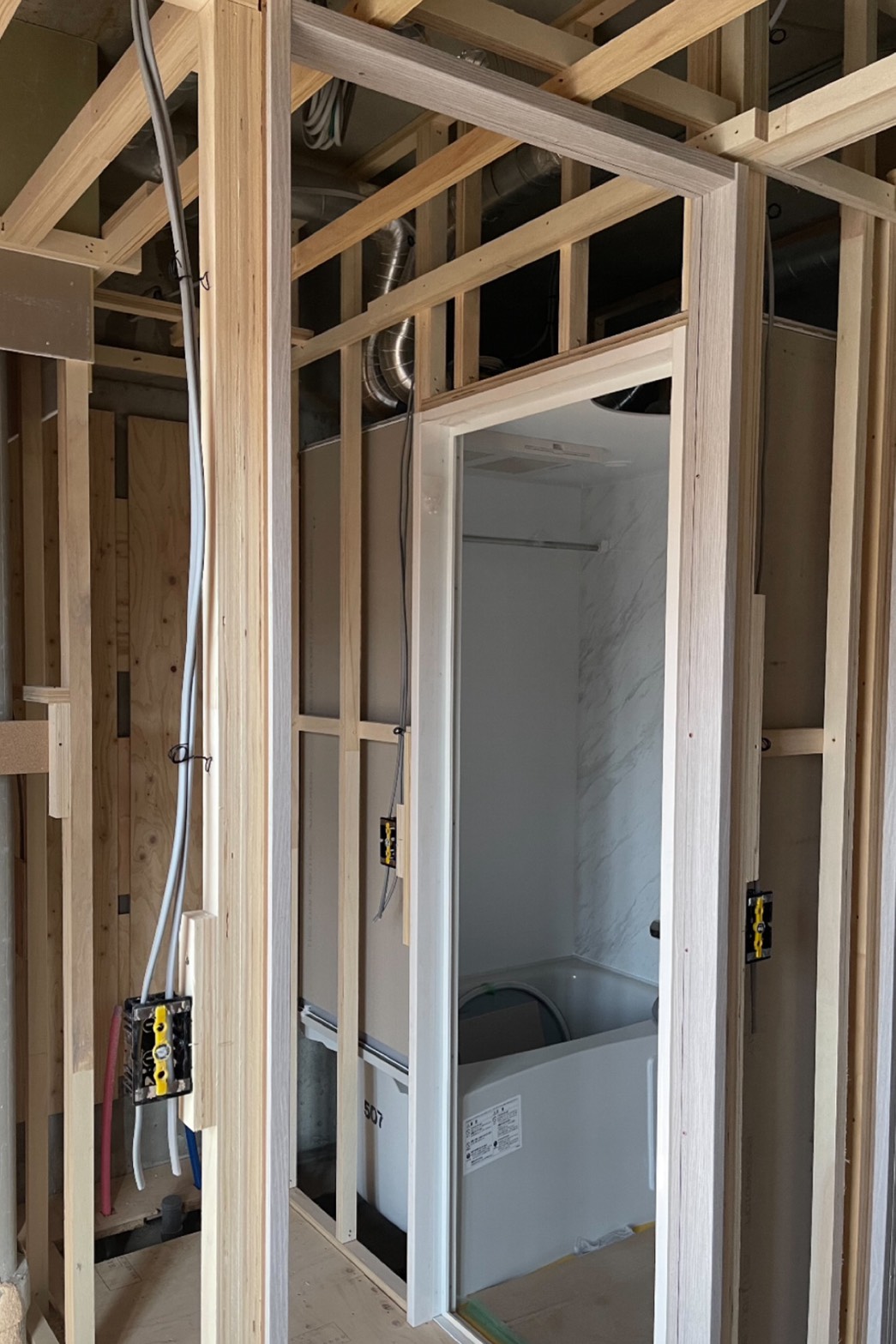 名古屋市中村区　新築マンション　造作大工下地工事