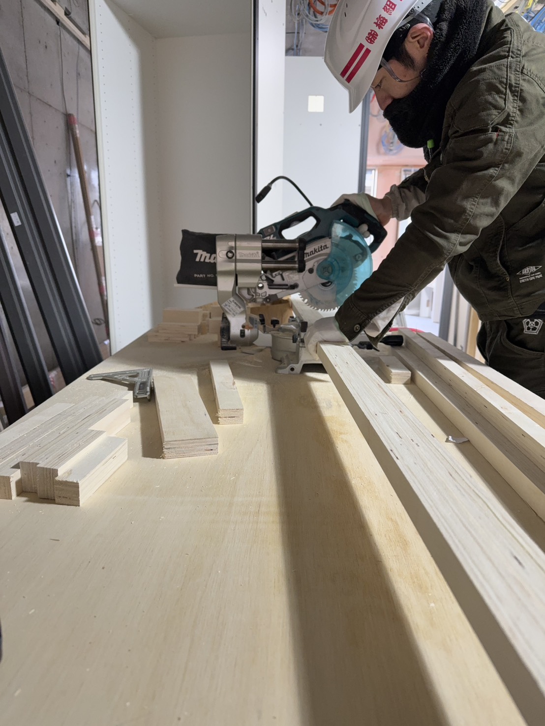 滋賀県近江八幡市　新築マンション　造作大工工事